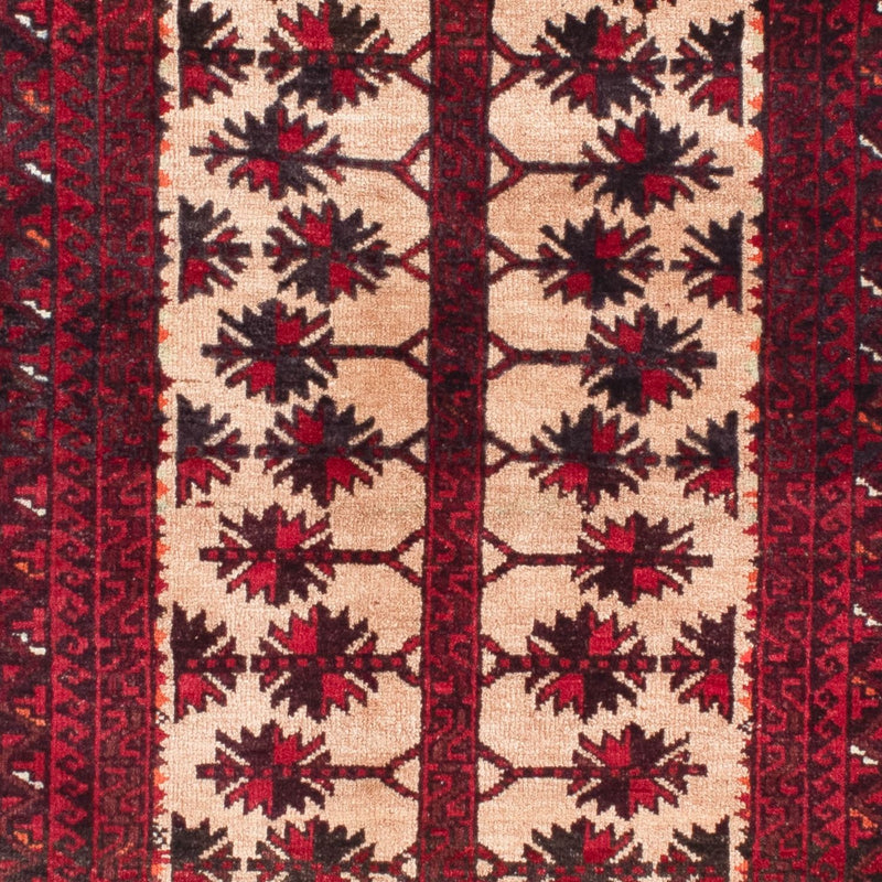 Tapis Belutsch - 136 x 91 cm - rouge foncé
