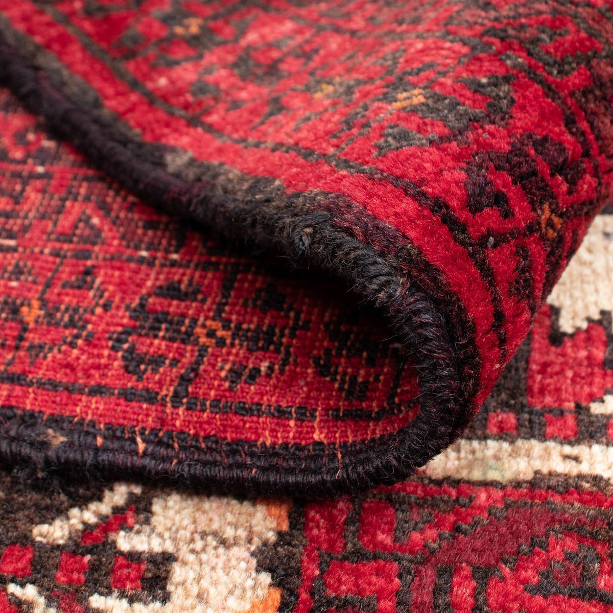 Tapis Belutsch - 136 x 91 cm - rouge foncé