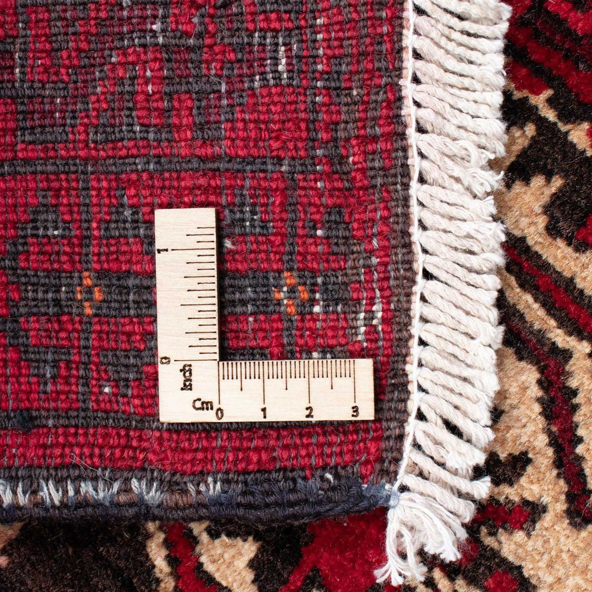 Tapis Belutsch - 136 x 91 cm - rouge foncé