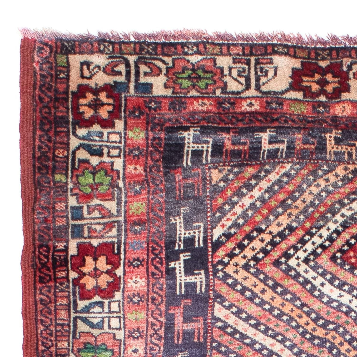 Tapis Belutsch - 157 x 104 cm - multicolore