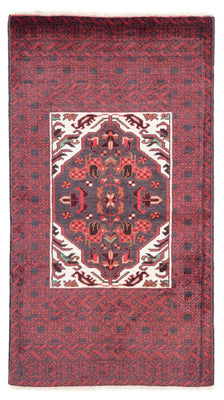 Tapis Belutsch - 156 x 87 cm - rouge foncé