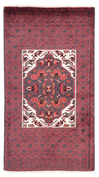 Tapis Belutsch - 156 x 87 cm - rouge foncé