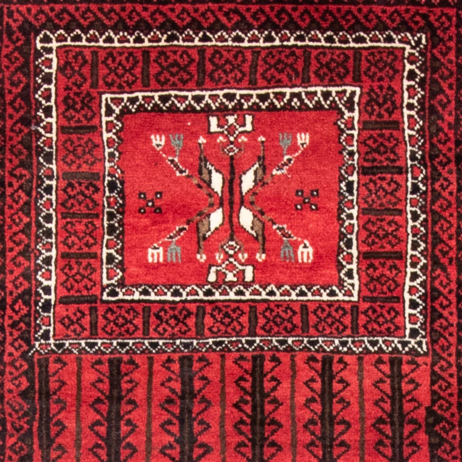 Tapis Belutsch - 217 x 121 cm - rouge