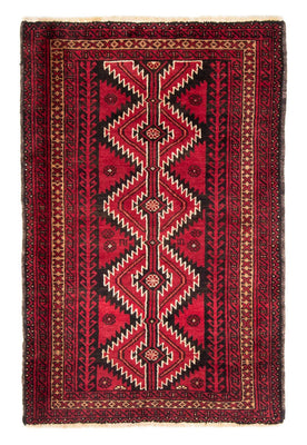 Tapis Belutsch - 194 x 124 cm - rouge
