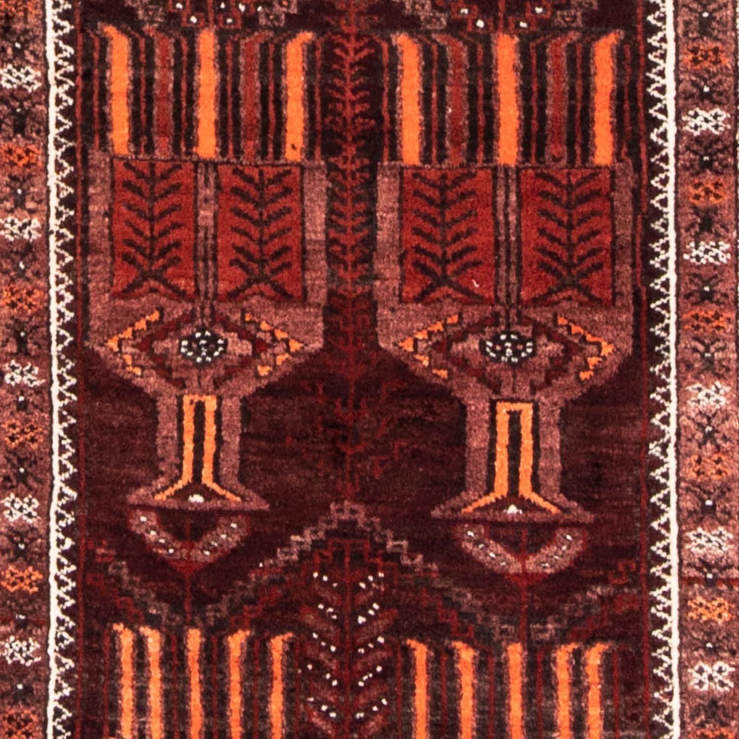 Tapis de couloir Tapis Belutsch - 239 x 109 cm - rouille