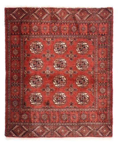 Tapis Belutsch 121x143cm - Tapis oriental - rouge foncé
