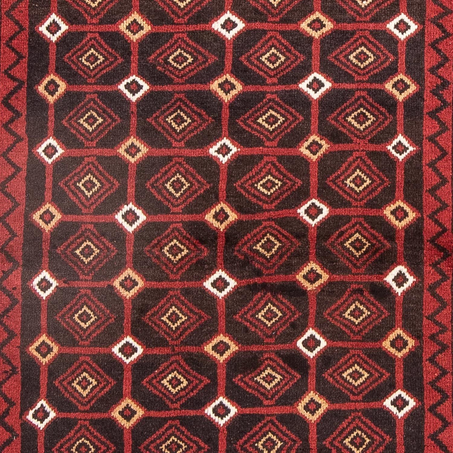 Tapis de couloir Tapis Belutsch - 188 x 107 cm - rouge
