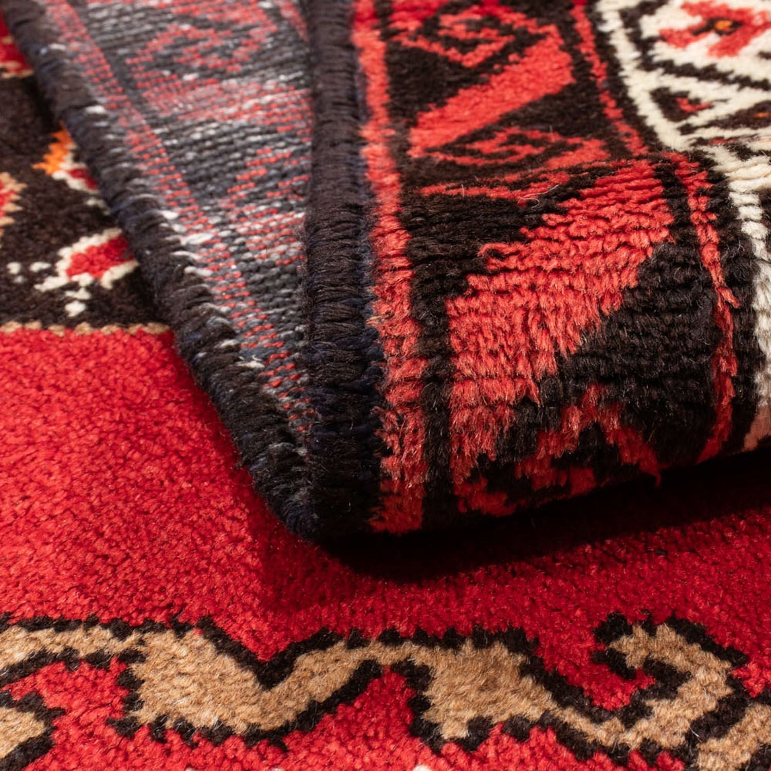 Tapis Belutsch - 206 x 131 cm - rouge