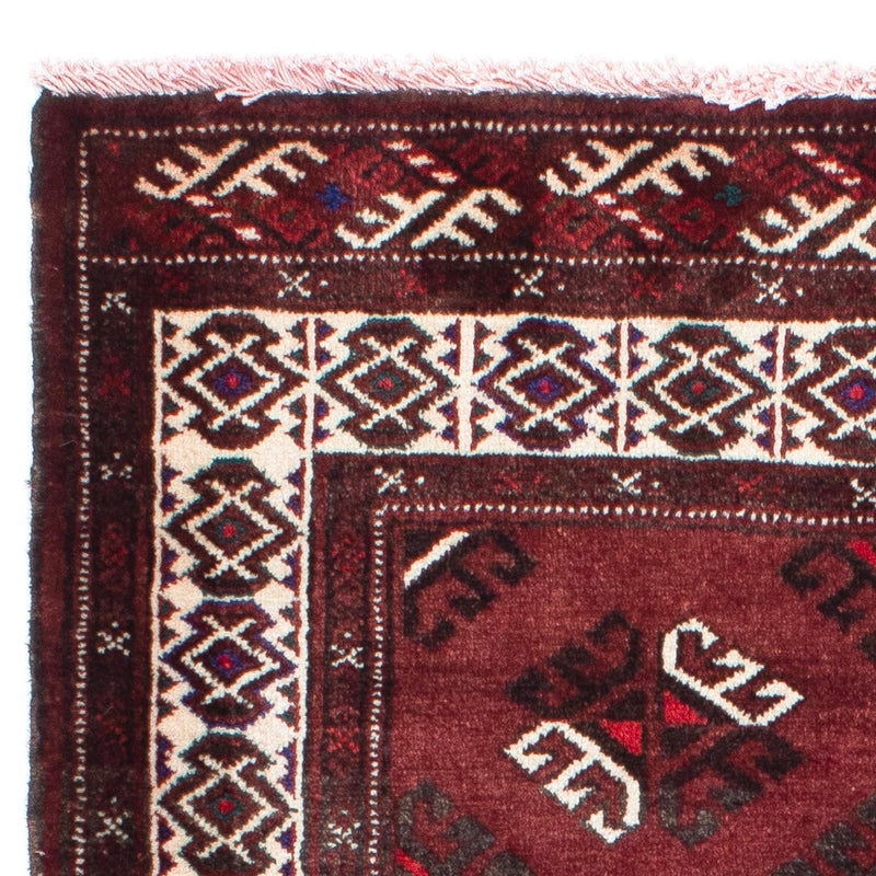 Tapis Belutsch - 145 x 102 cm - rouge foncé