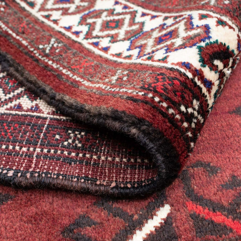 Tapis Belutsch - 145 x 102 cm - rouge foncé