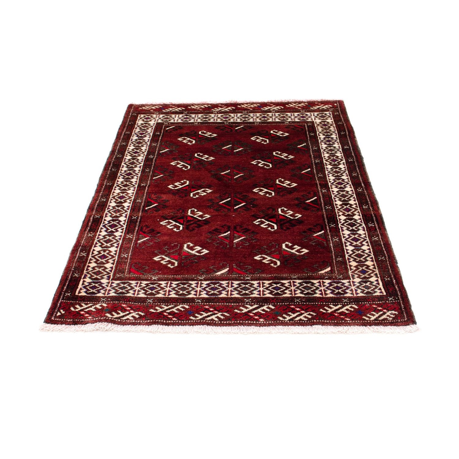 Tapis Belutsch - 145 x 102 cm - rouge foncé