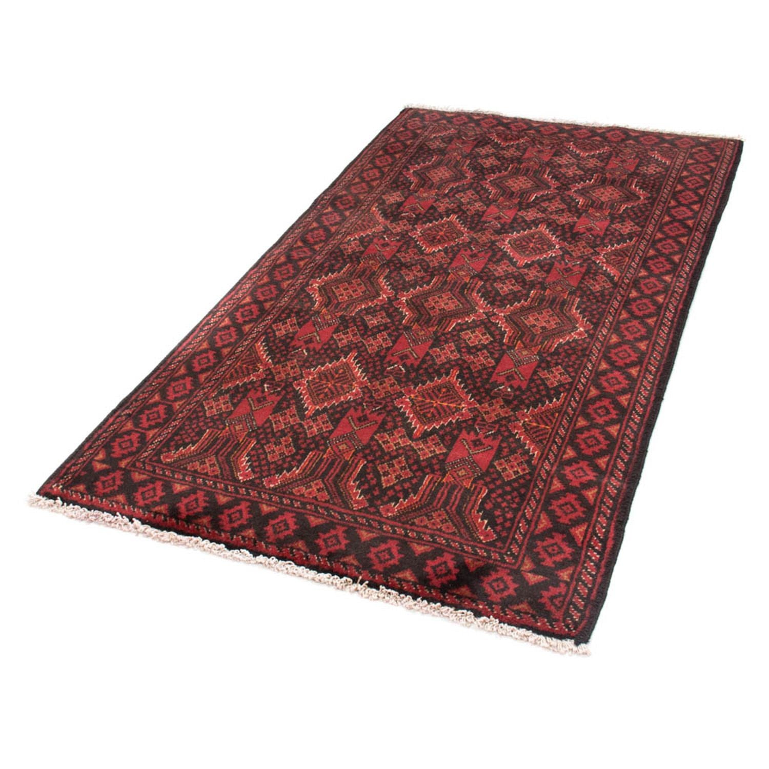 Tapis de couloir Tapis Belutsch - 187 x 99 cm - rouge
