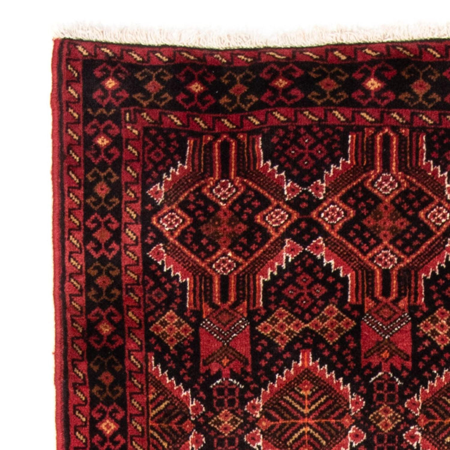 Tapis de couloir Tapis Belutsch - 184 x 96 cm - rouge foncé