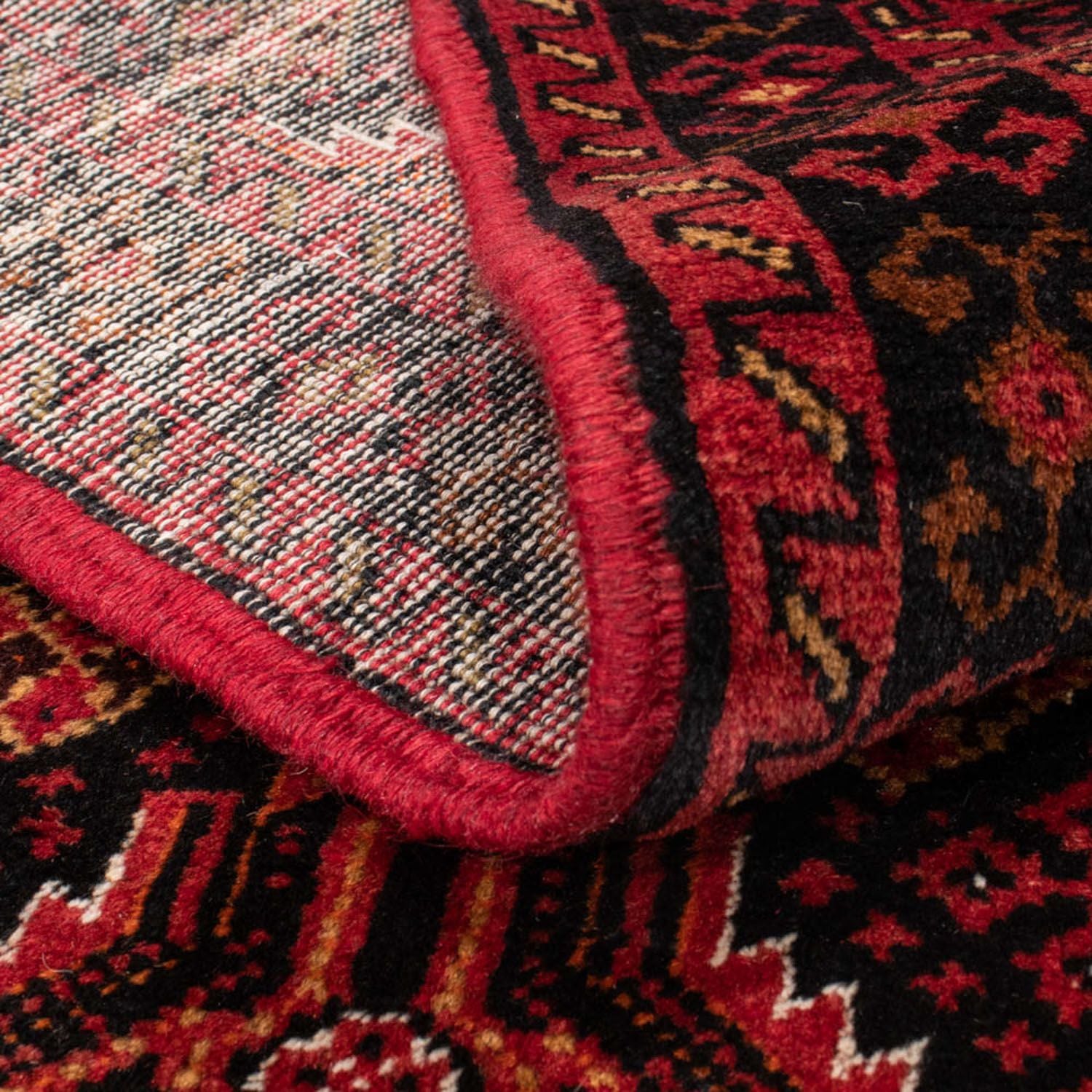 Tapis de couloir Tapis Belutsch - 184 x 96 cm - rouge foncé