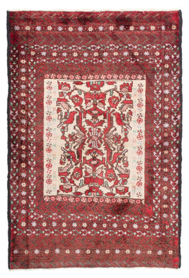 Tapis Belutsch - 147 x 99 cm - rouge