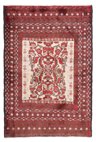 Tapis Belutsch 99x147cm - Tapis oriental - rouge