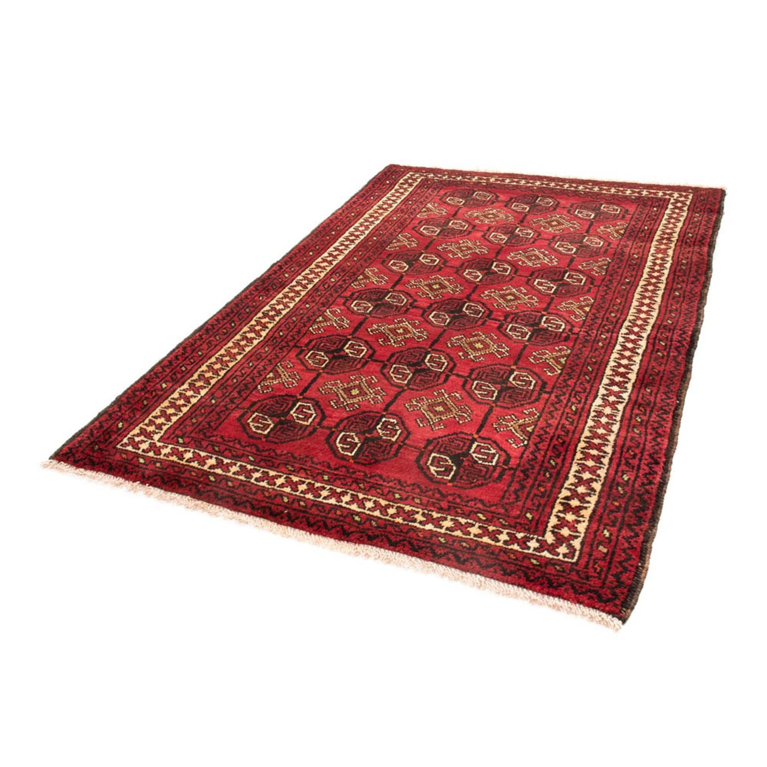 Tapis Belutsch - 190 x 138 cm - rouge foncé