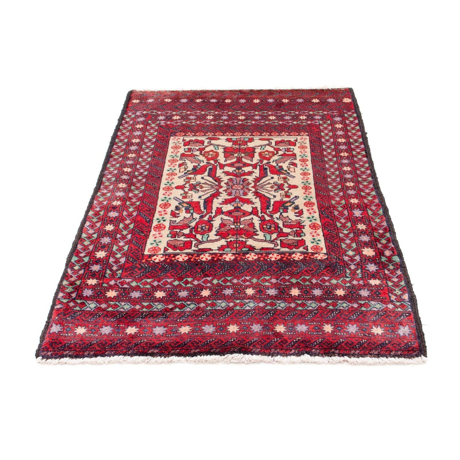 Tapis Belutsch - 152 x 93 cm - rouge
