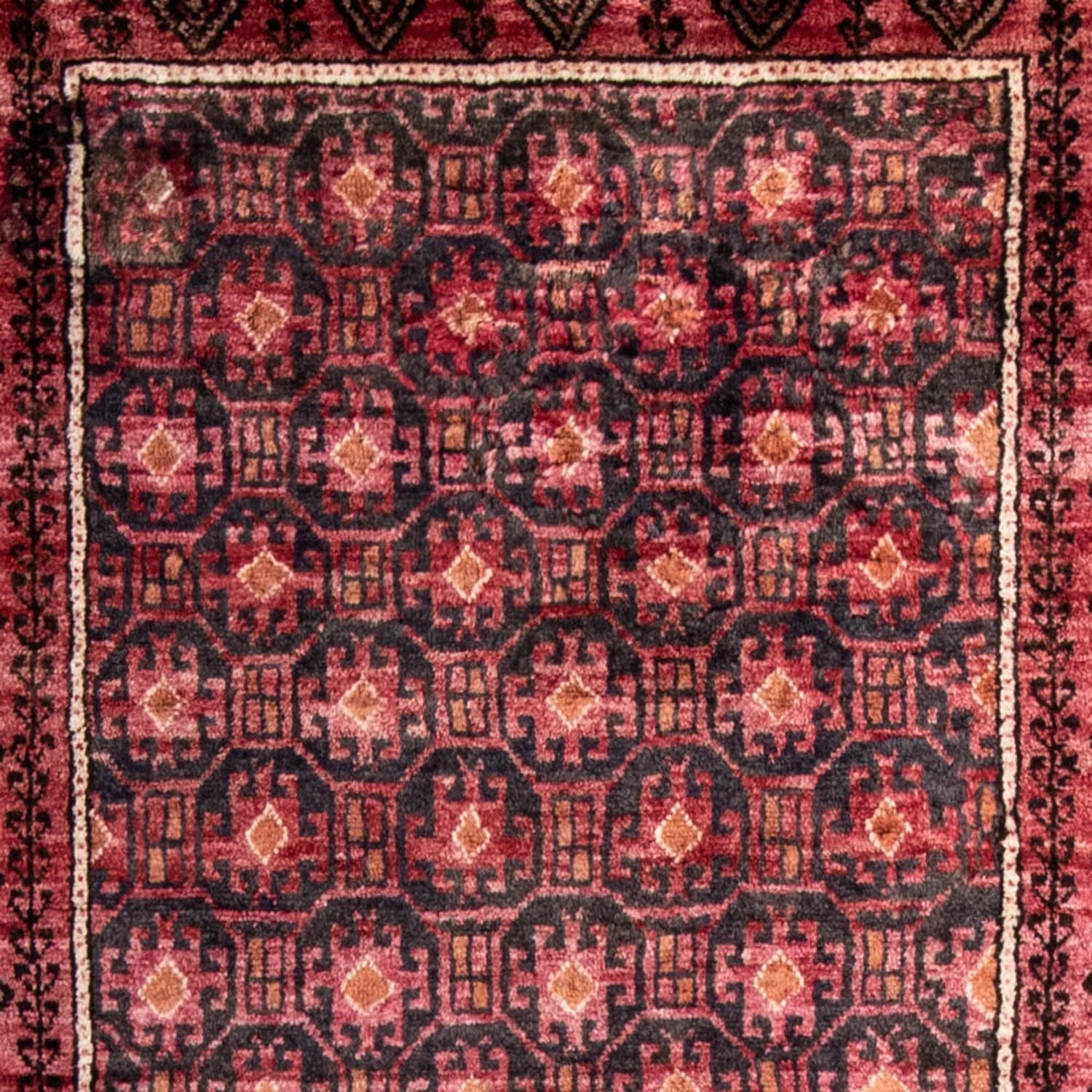Tapis de couloir Tapis Belutsch - 227 x 110 cm - rouge clair