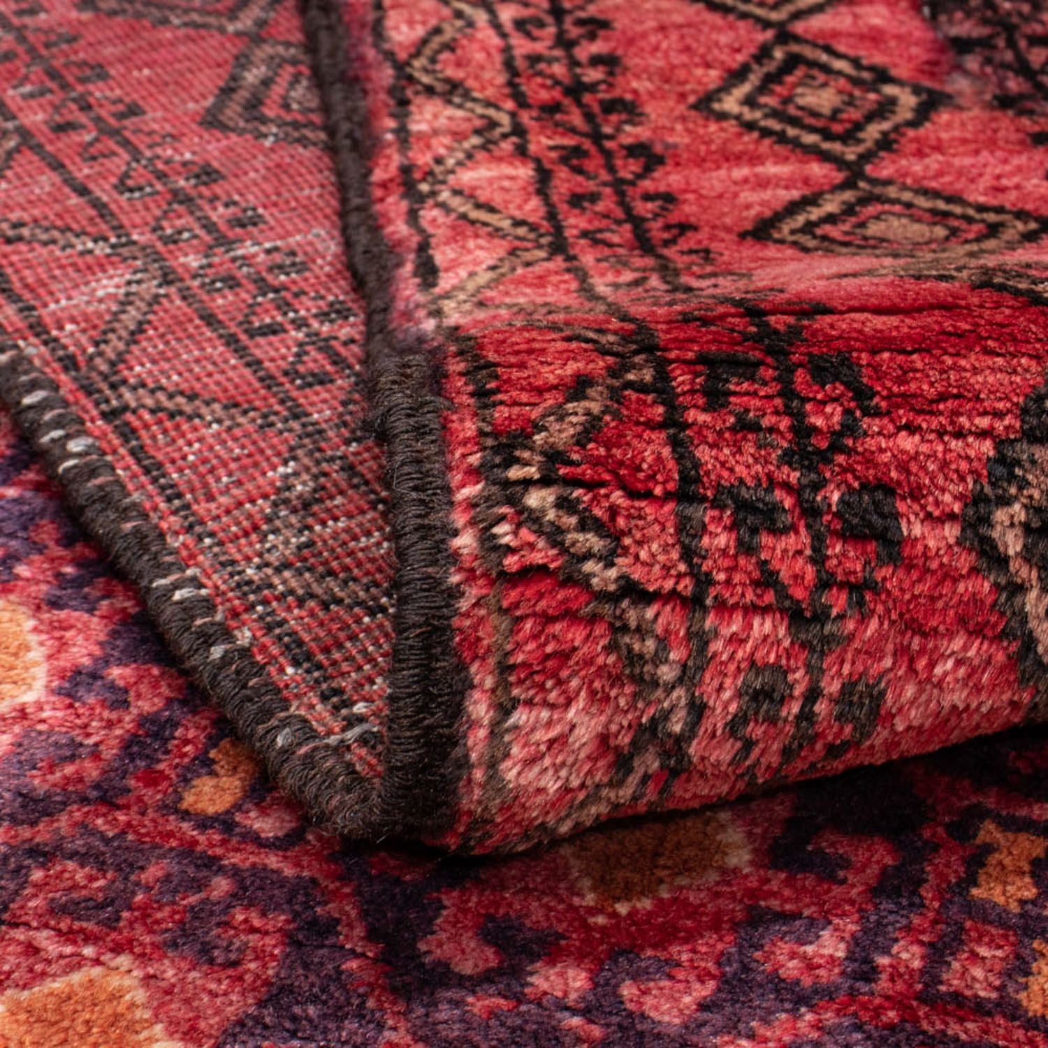 Tapis de couloir Tapis Belutsch - 227 x 110 cm - rouge clair