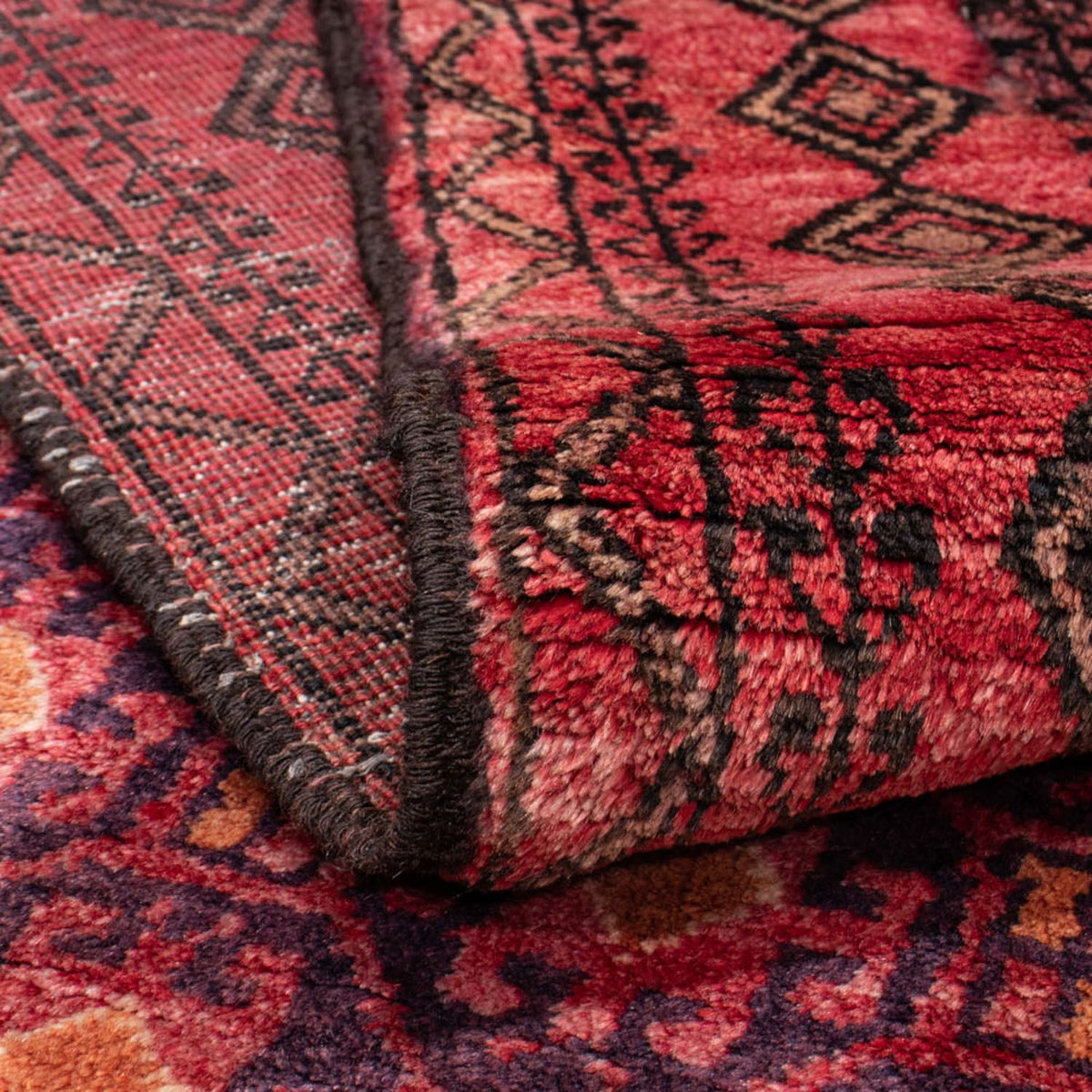Tapis de couloir Tapis Belutsch - 227 x 110 cm - rouge clair