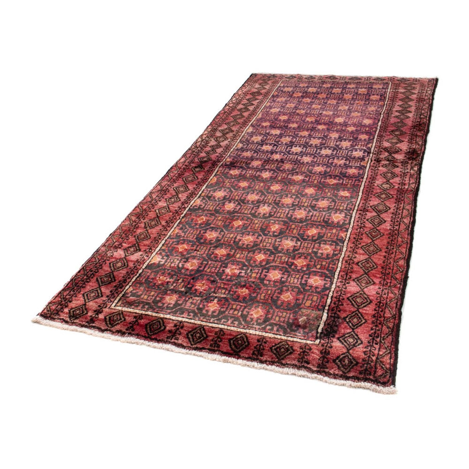 Tapis de couloir Tapis Belutsch - 227 x 110 cm - rouge clair