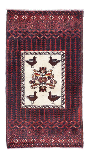 Tapis Belutsch - 147 x 83 cm - rouge