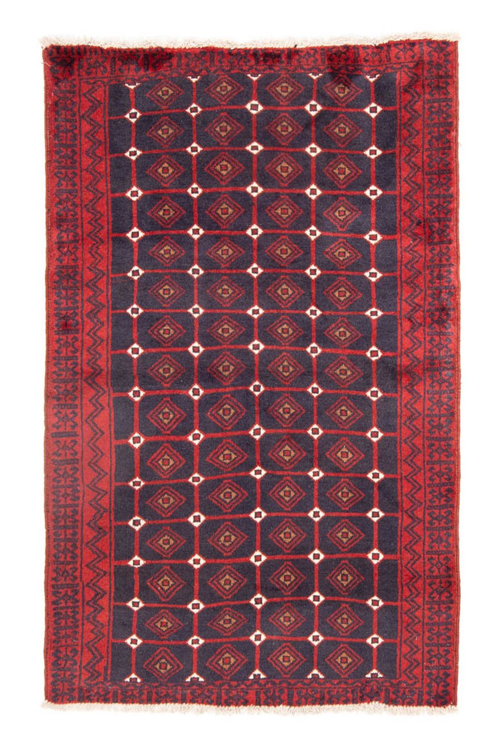 Tapis de couloir Tapis Belutsch - 177 x 106 cm - rouge
