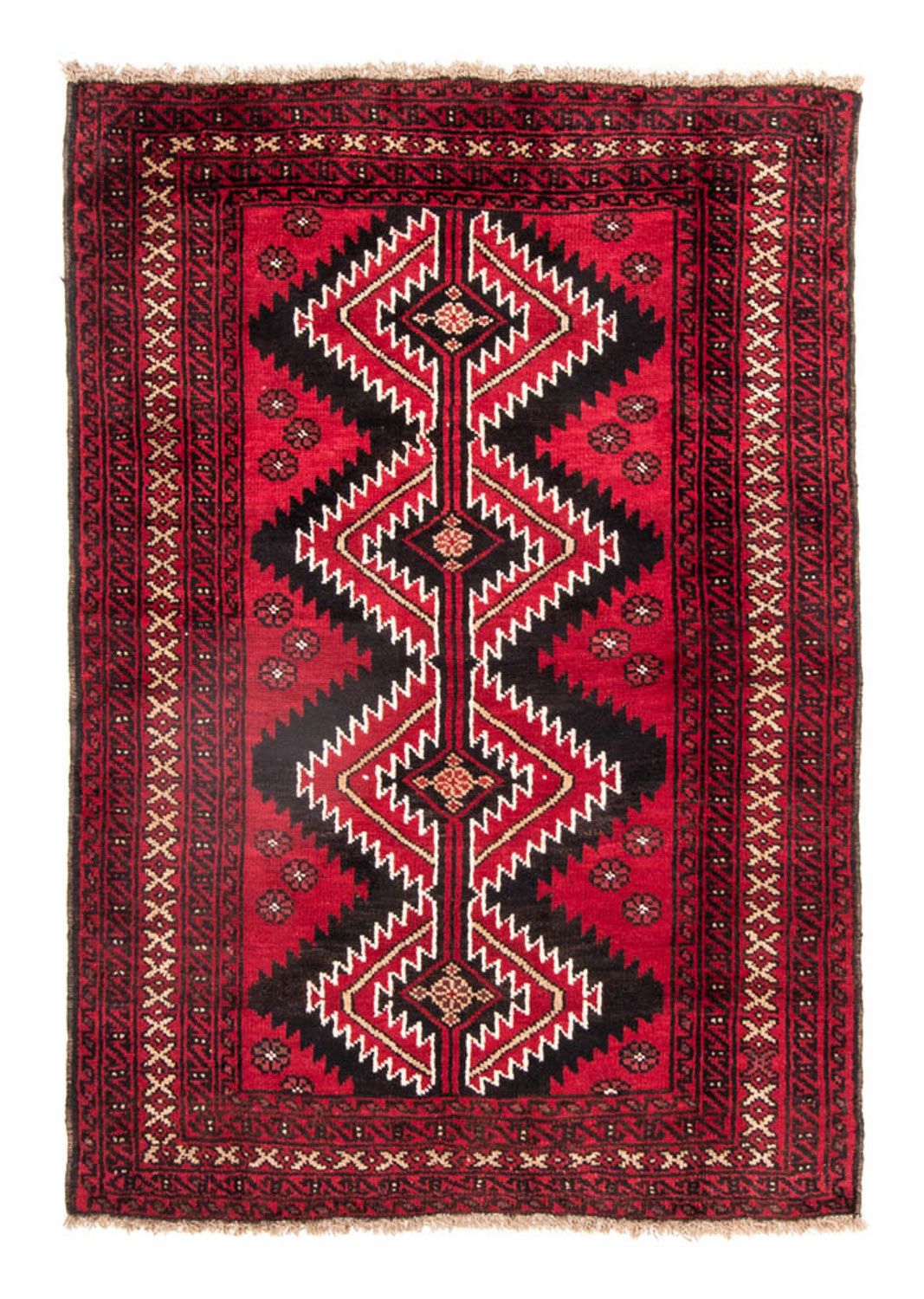 Tapis Belutsch - 190 x 134 cm - rouge