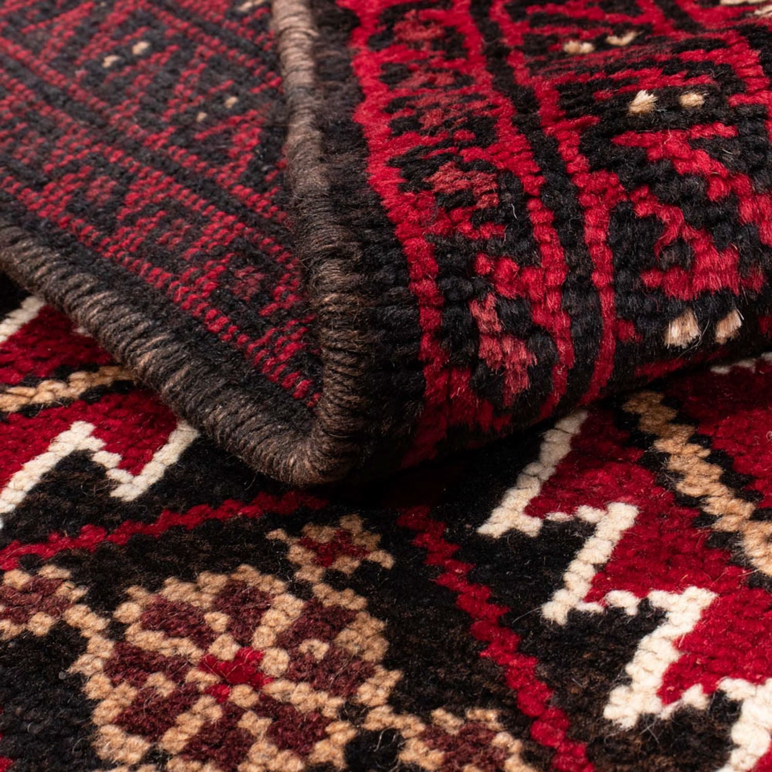 Tapis Belutsch - 190 x 134 cm - rouge