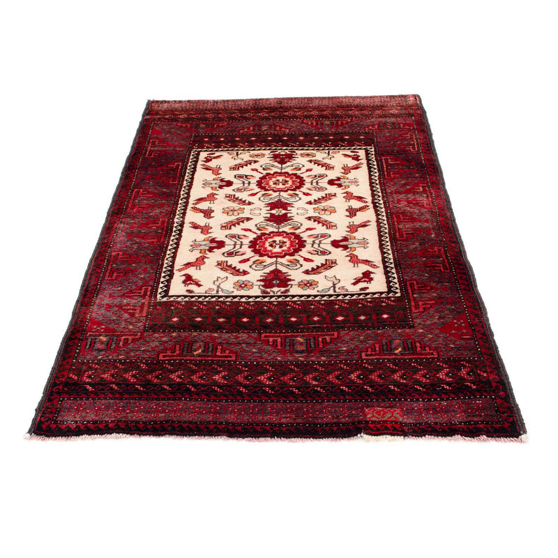 Tapis Belutsch - 155 x 92 cm - rouge foncé
