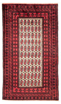 Tapis Belutsch - 207 x 116 cm - rouge