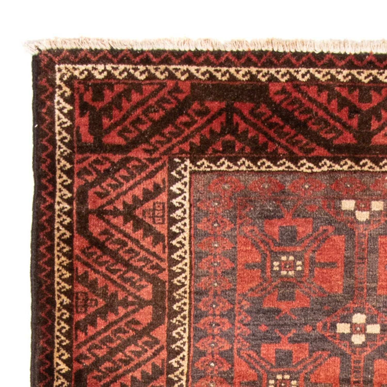 Tapis de couloir Tapis Belutsch - 225 x 123 cm - rouge clair