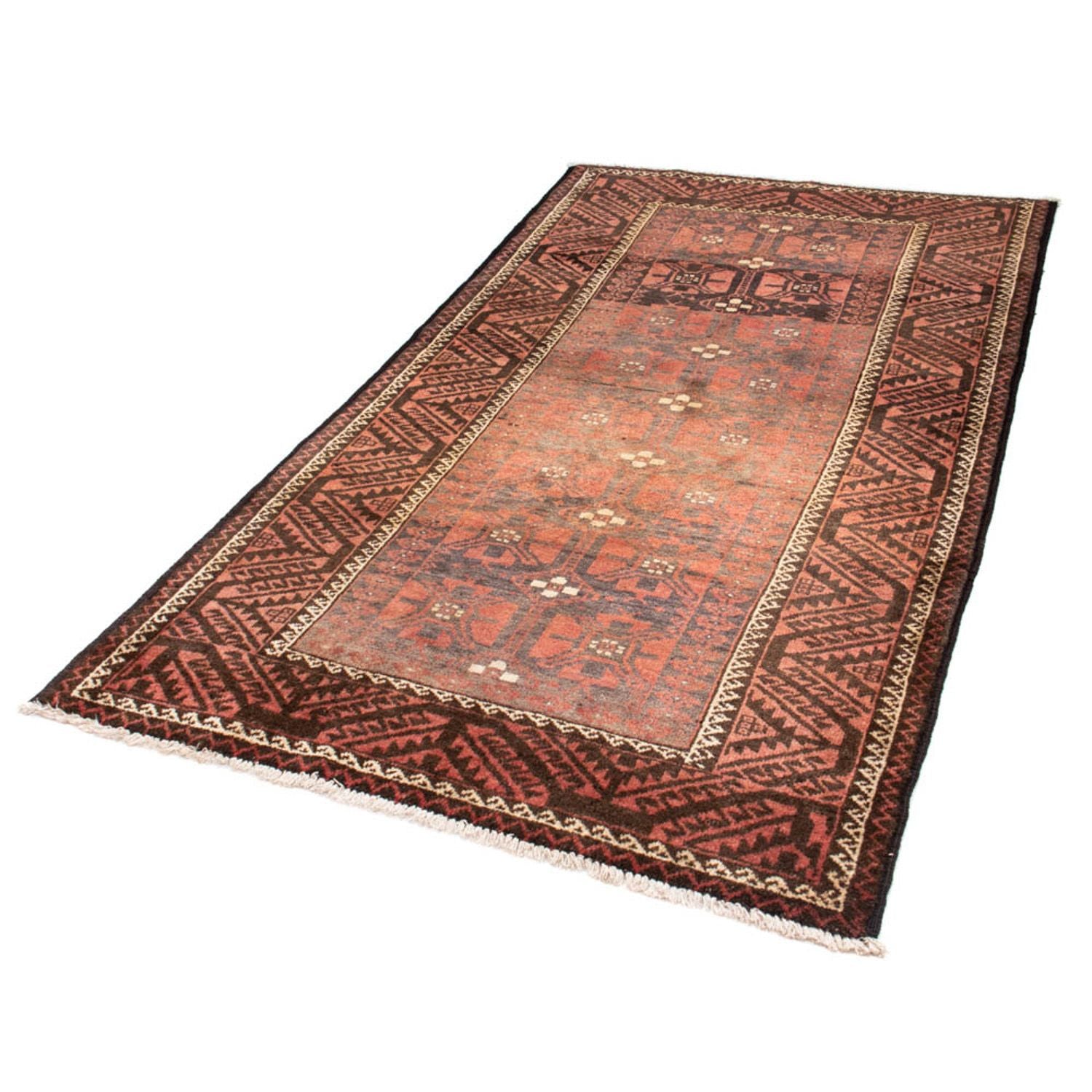 Tapis de couloir Tapis Belutsch - 225 x 123 cm - rouge clair