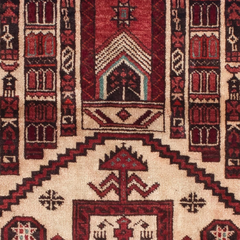 Tapis Belutsch - 138 x 89 cm - rouge foncé