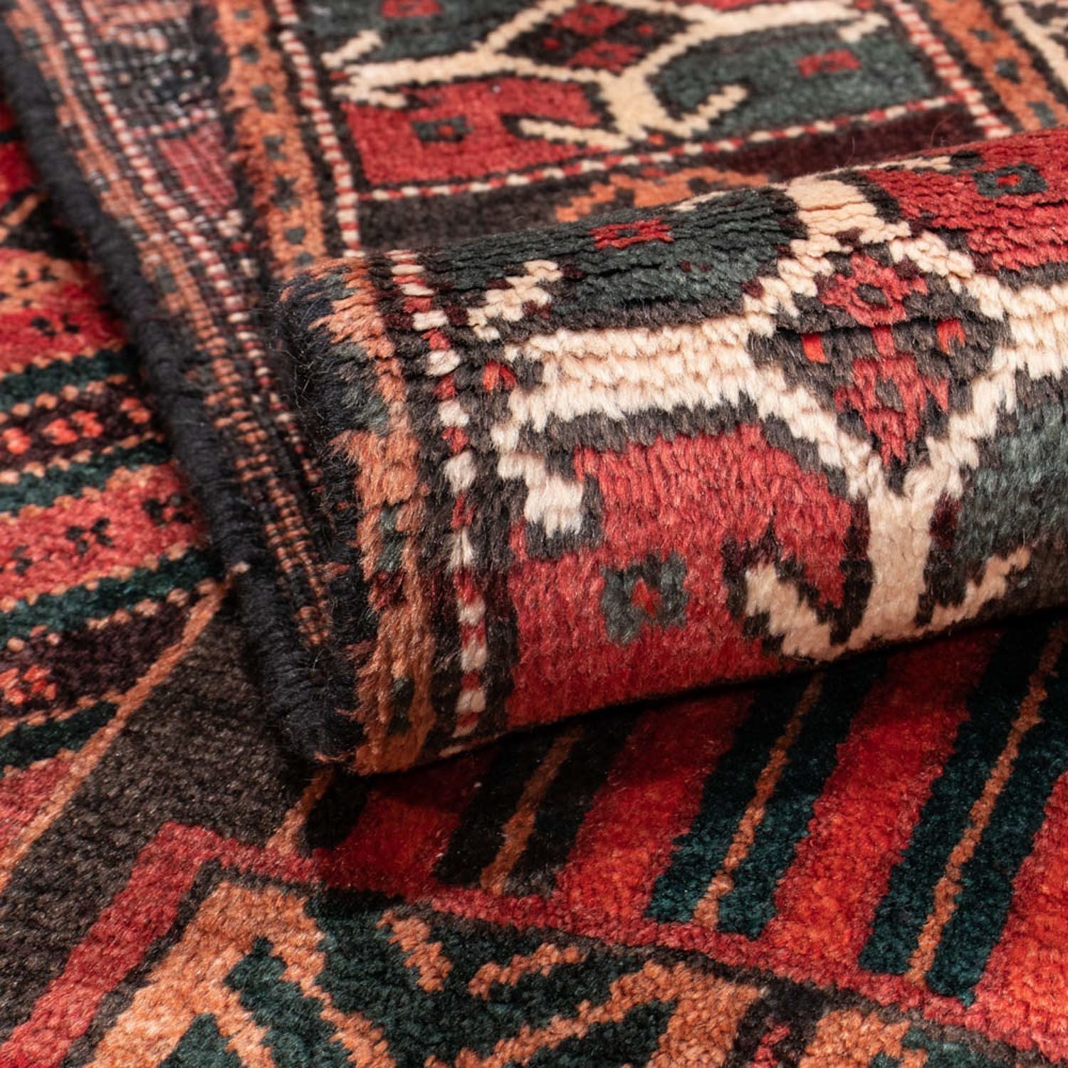 Tapis de couloir Tapis Belutsch - 205 x 100 cm - rouge clair