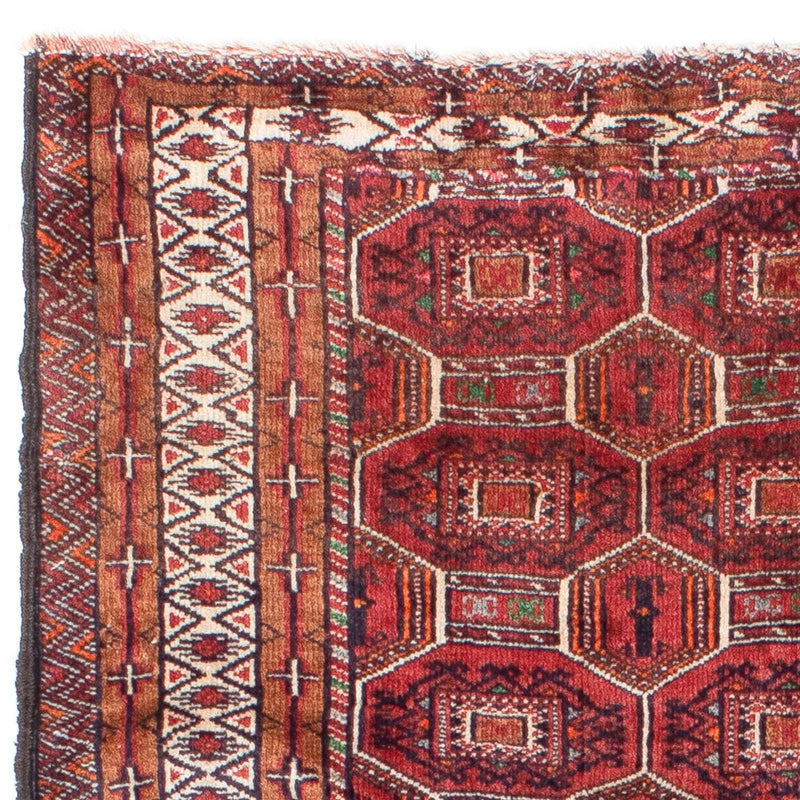 Tapis Belutsch - 134 x 94 cm - rouge foncé