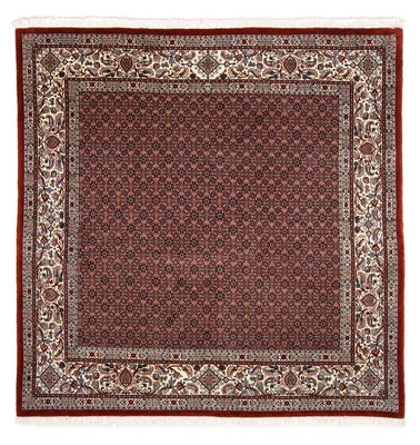Tapis persan - Classique carré  - 197 x 196 cm - rouge foncé