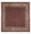 Tapis persan - Classique carré  - 197 x 196 cm - rouge foncé