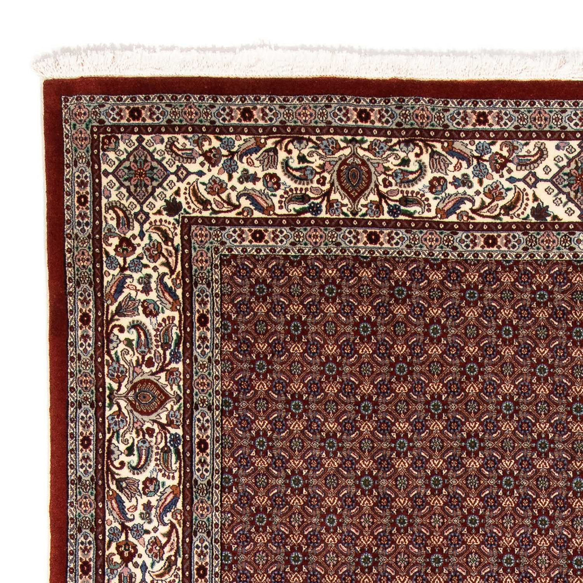 Tapis persan - Classique carré  - 197 x 196 cm - rouge foncé