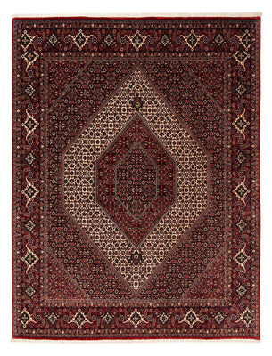 Tapis persan - Bidjar - 248 x 202 cm - rouge foncé