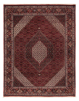 Tapis persan - Bidjar - 258 x 202 cm - rouge foncé