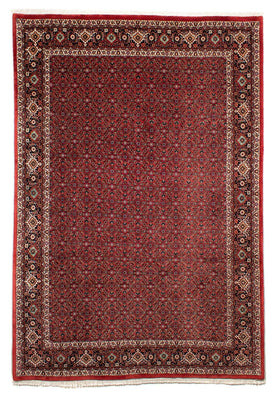 Tapis persan - Bidjar - 295 x 203 cm - rouge foncé