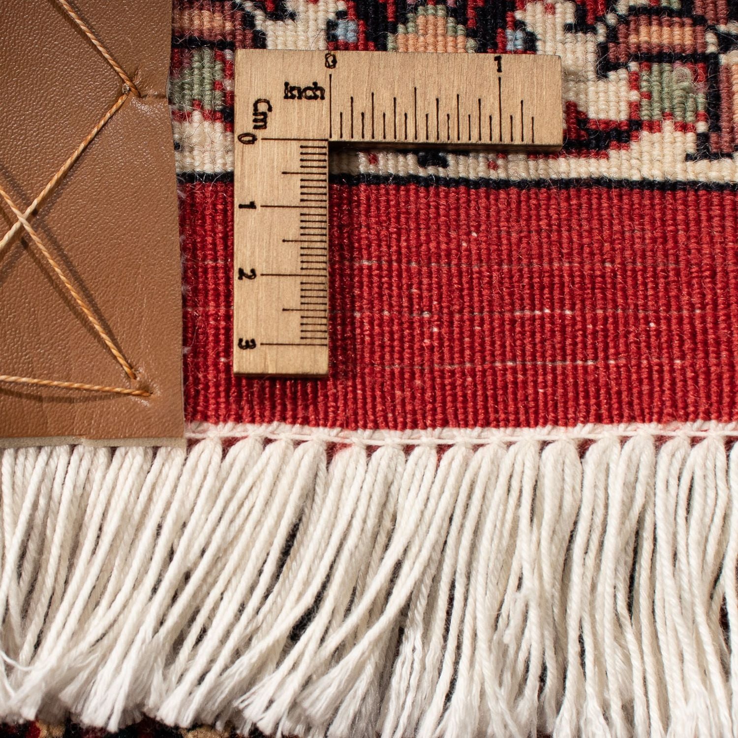 Tapis persan - Bidjar - 295 x 203 cm - rouge foncé