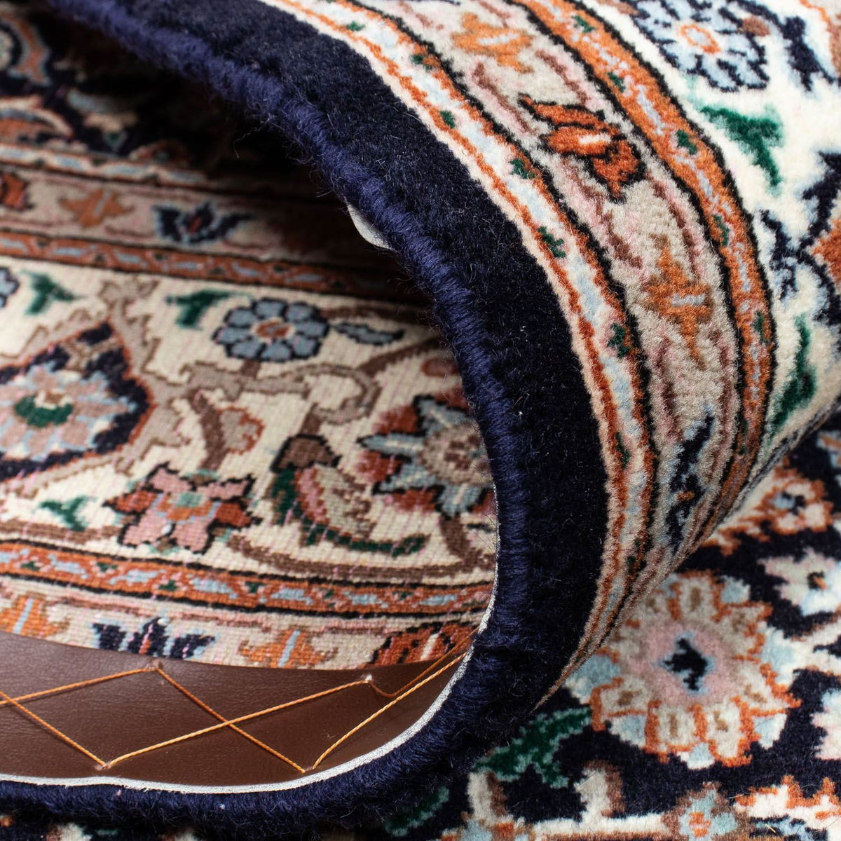 Tapis persan - Classique - 221 x 149 cm - bleu foncé