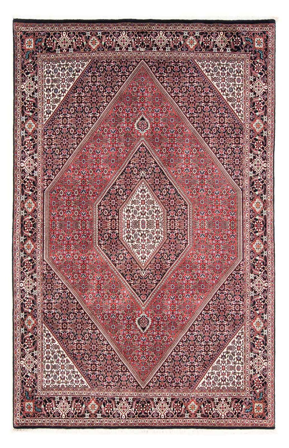 Tapis persan - Bidjar - 237 x 168 cm - rouge clair