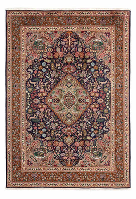 Tapis persan - Tabriz - Royal - 300 x 202 cm - bleu foncé
