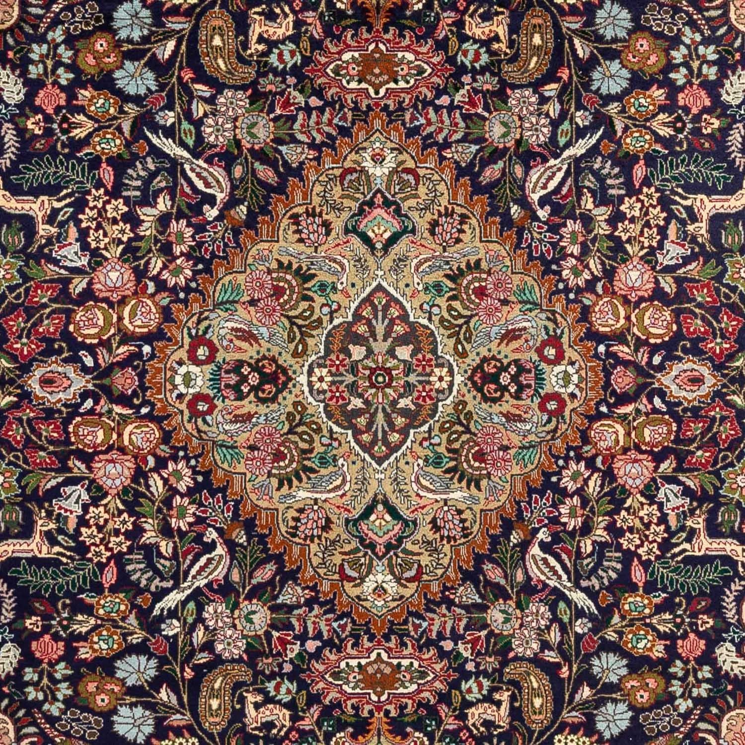 Tapis persan - Tabriz - Royal - 300 x 202 cm - bleu foncé