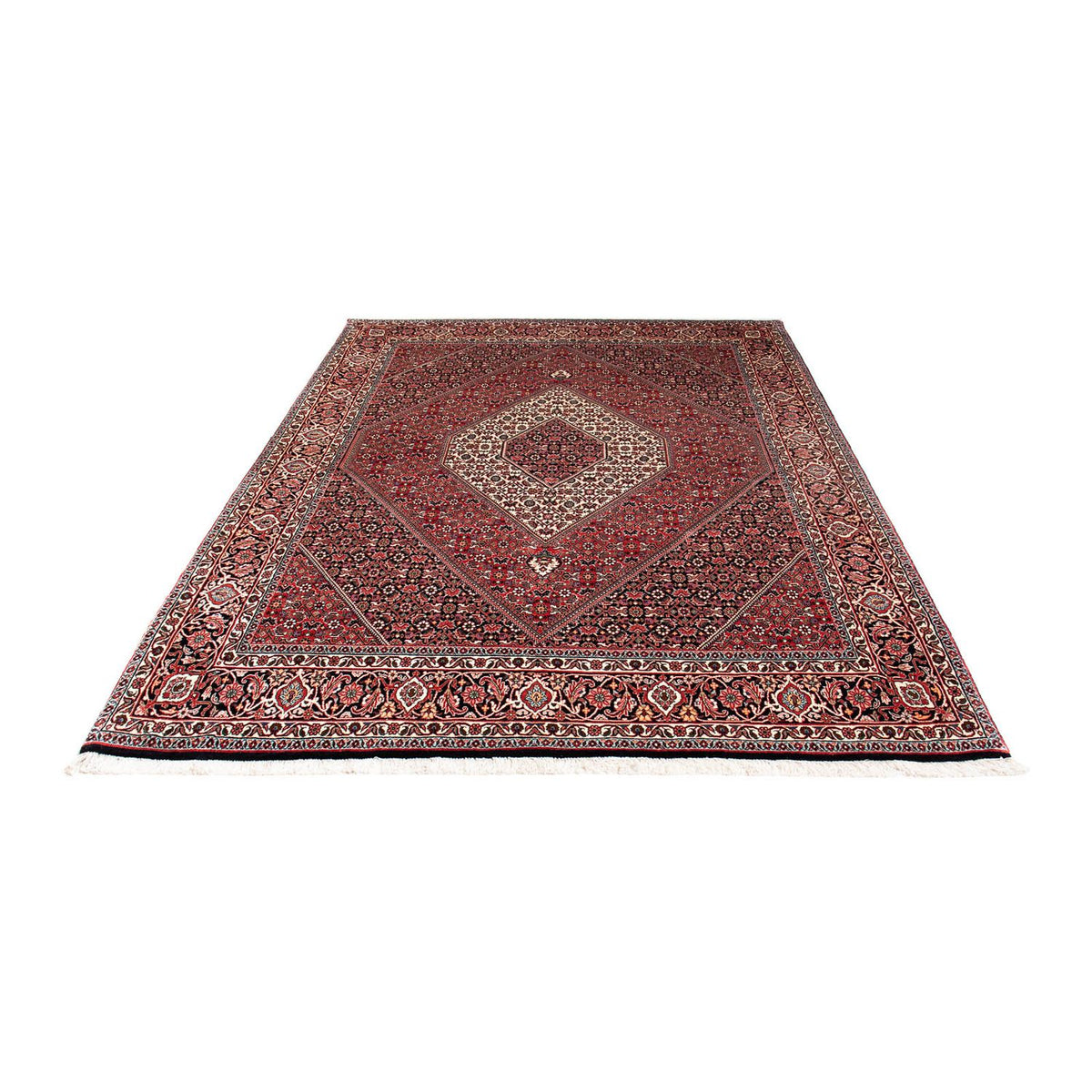 Tapis persan - Bidjar - 243 x 170 cm - rouge clair