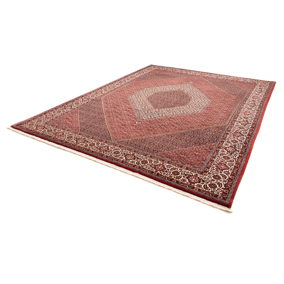 Tapis persan - Bidjar - 354 x 248 cm - rouge clair